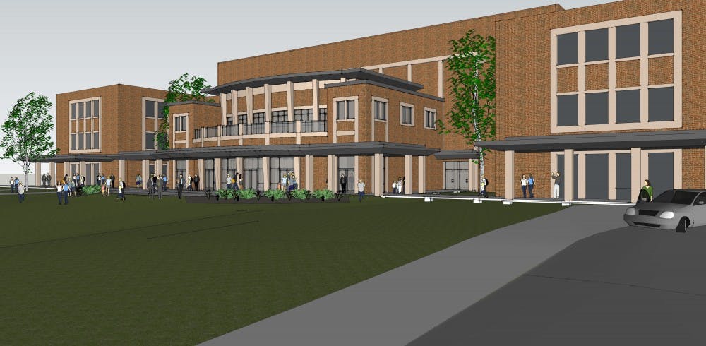 <p>The Board of Trustees approved the renovation of the lobby and second floor in John R. Emens Auditorium. This will be the auditoriums first major renovation since it opened in 1964.<em> PHOTO PROVIDED BY JOAN TODD</em></p>