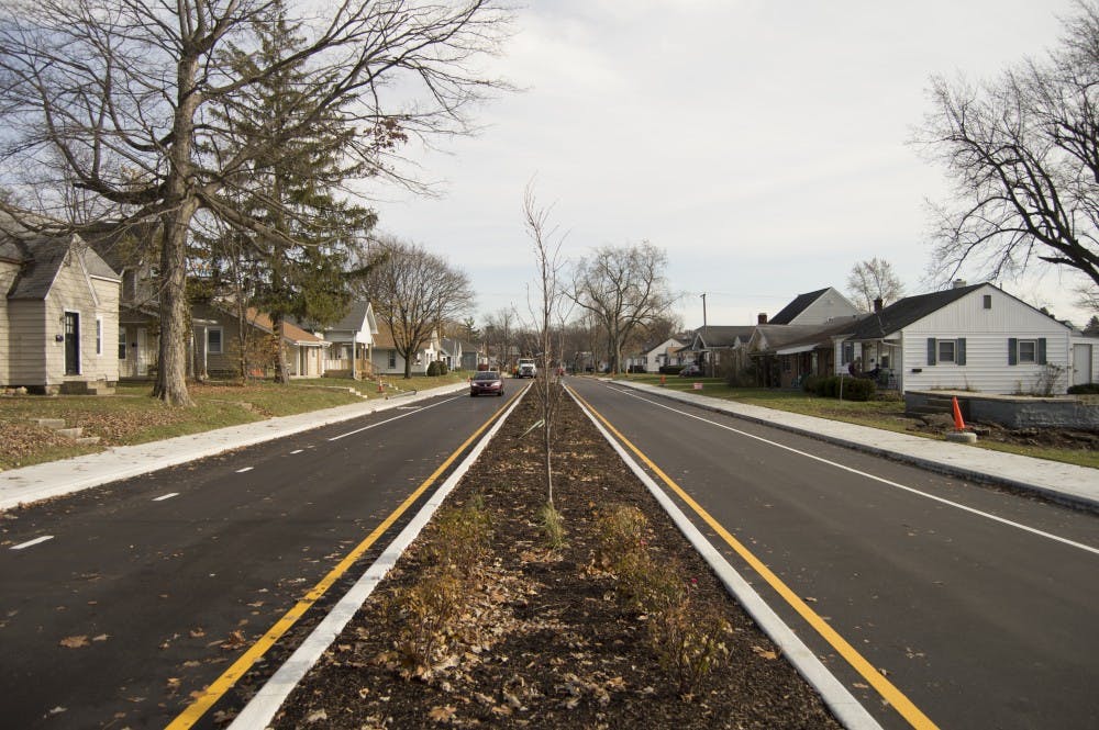 Neely Avenue recently opened after months of construction. Terence K. Lightning Jr // DN