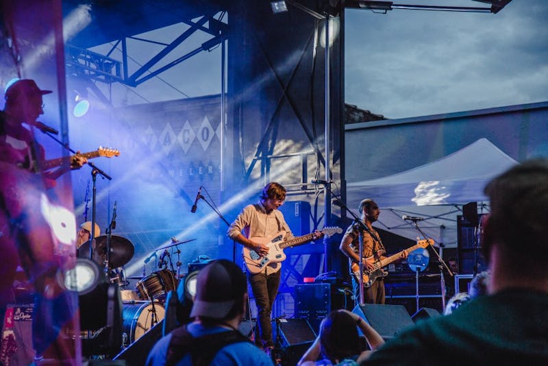 Real Estate performs on the main stage at the Fountain Square Music Festival on Oct. 6. Over 50 artists performed across five venues during the two-day festival in the heart of Fountain Square, Indianapolis. Reagan Allen, DN