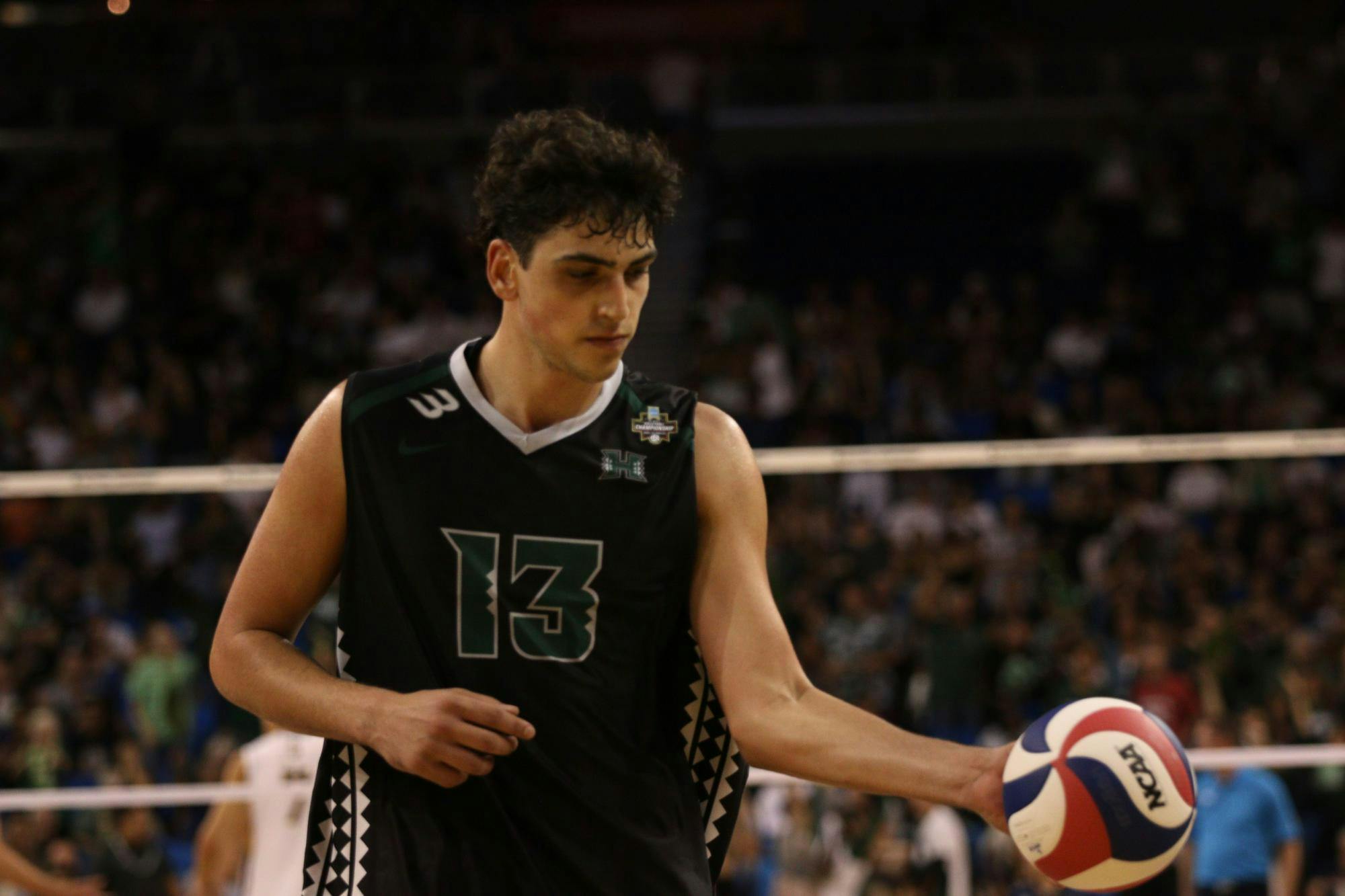 Hawaii and UC Irvine Men's Volleyball square off in the NCAA championship May 11 at Pauley Pavilion in Los Angeles. Kyle Stout, DN