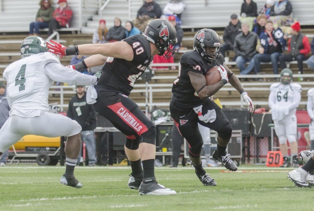 Jahwan Edwards played his last home football game in a 45-20 victory on Senior Day.