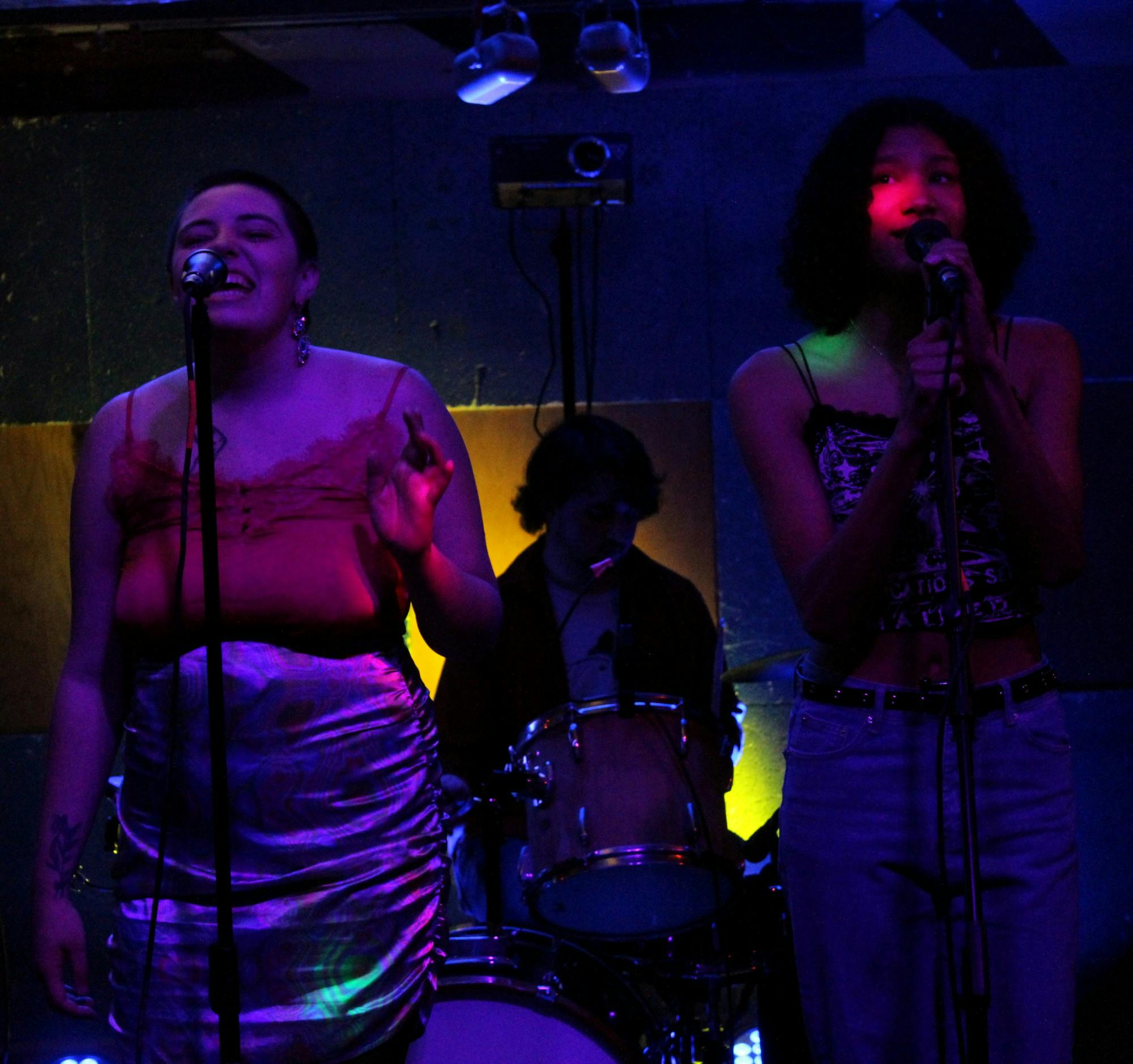 Muncie indie artist, Saint Lavender performed with her band at Be Here Now during Bubble Fest on Saturday, April 2nd, 2022 in Muncie, Indiana.&nbsp;