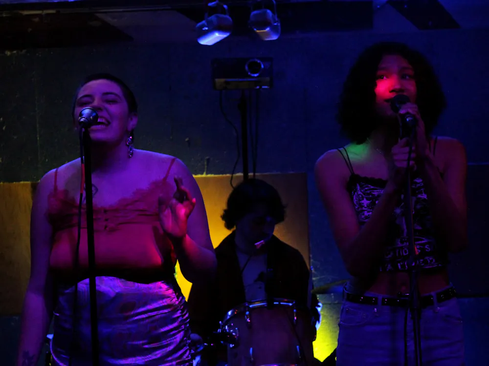 Muncie indie artist, Saint Lavender performed with her band at Be Here Now during Bubble Fest on Saturday, April 2nd, 2022 in Muncie, Indiana. 