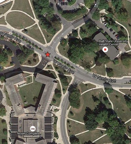 The site of a new four-way stop on Neely Avenue&nbsp;near Noyer Complex. PHOTO PROVIDED BY GOOGLE MAPS.&nbsp;