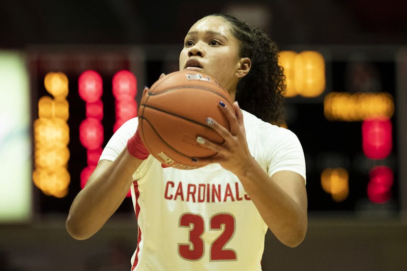 Ball State Cardinals senior forward Oshlynn Brown shoots a free throw during the second quarter against the Bowling Green Falcons Jan. 2, 2020, at John E. Worthen Arena. The Cardinals lost to the Falcons 89-55. Jacob Musselman, DN