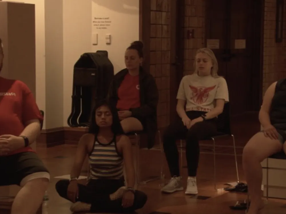 Meditation in the Museum is a free and open to the public event held every Friday at the David Owsley Art Museum.