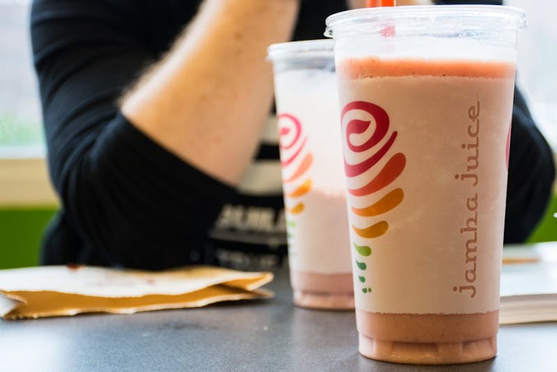 Jamba Juice reopened Jan. 11 after spending around $1,300 to repair a broken sanitary&nbsp;drain in the restaurant. The drain, which supports part of the east serving area of Jamba Juice, collapsed last semester, shortly before finals week, after becoming clogged with mud.&nbsp;Kaiti Sullivan // DN