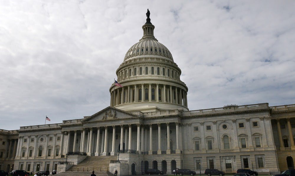 Clouds frame the U.S. Capitol in Washington, Wednesday, October 16, 2013, as Senate leaders announced a deal to end the government shutdown. MCT PHOTO