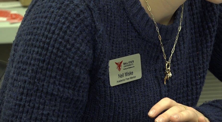 Nell Miske, one of the Honors College residence hall’s Academic Peer Mentors 