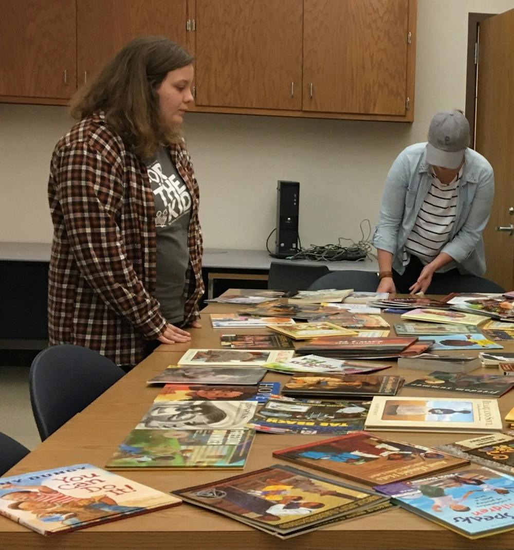 <p>English professor Darolyn Jones developed the Rethinking Children’s and Young Adult Literature immersive learning project at Ball State. The project provides the public with information about children’s books and gives students an outlet for producing original writings. <em>Mary Freda // DN</em></p>
