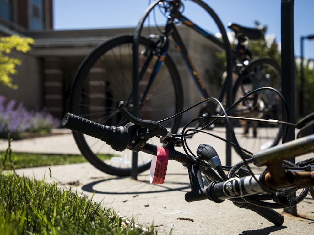 Purchasing Services started tagging abandoned bikes on campus Wednesday, May 23. Bikes are considered abandoned if they are unusable and have rust, bent frames, flat tires or any other missing parts. Rachel Ellis, DN&nbsp;