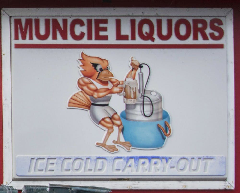 Despite featuring a sign with a keg on it, Muncie Liquors doesn't have any for sale. The local chain stopped selling in August 2005.&nbsp;DN FILE PHOTO SAMANTHA BRAMMER