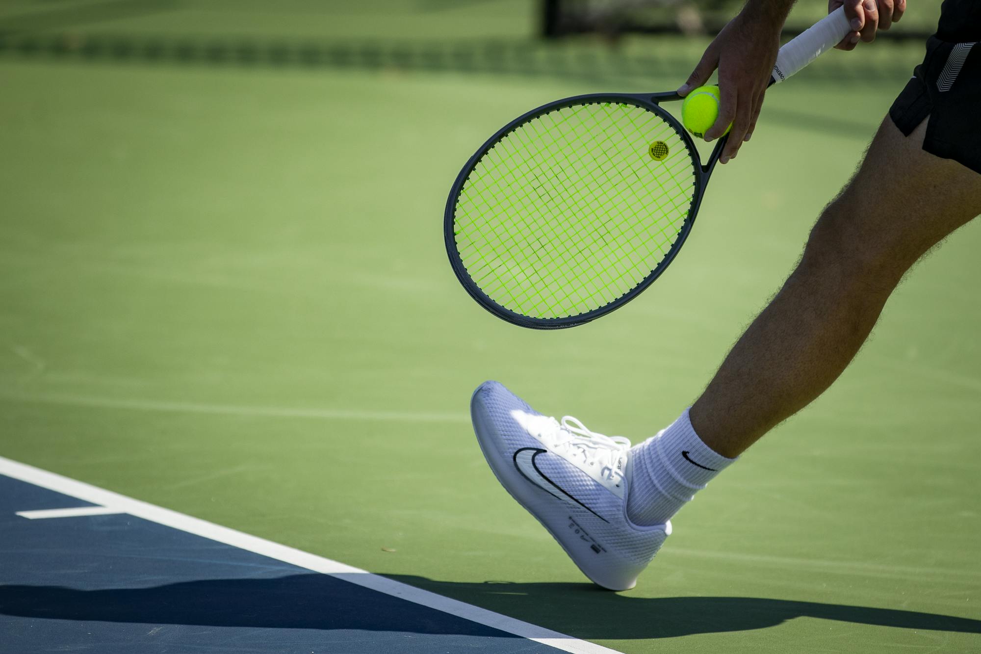 MC-64670 Men's Tennis vs. Toledo on Mar. 29, 2024. Photo by Samantha Blankenship / Ball State University