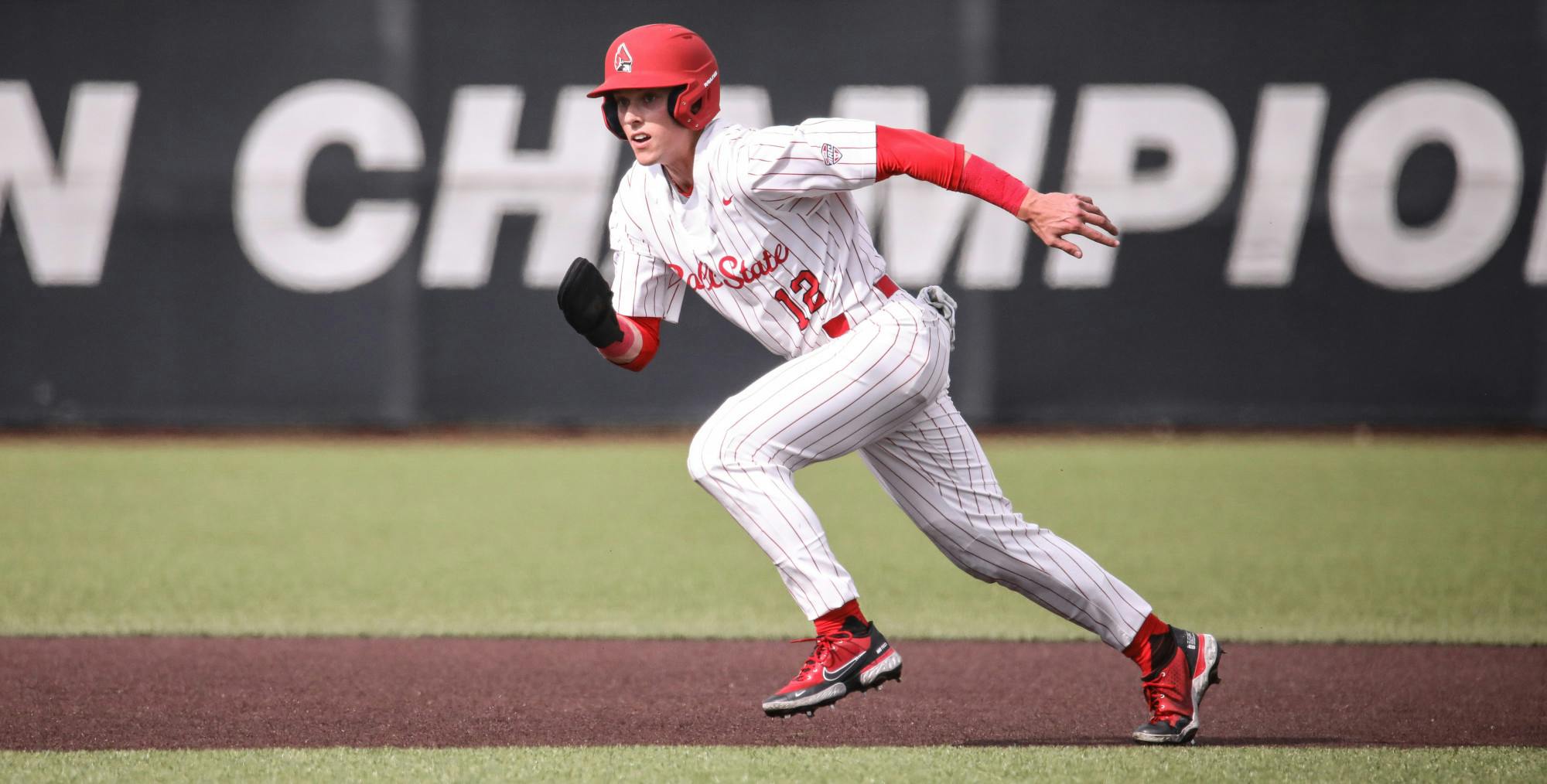 Junior outfielder Nick Gregory runs the bases in a game against Bellarmine on April 4 at First Merchants Ballpark Complex. Gregory had one RBI. Katelyn Howell, DN