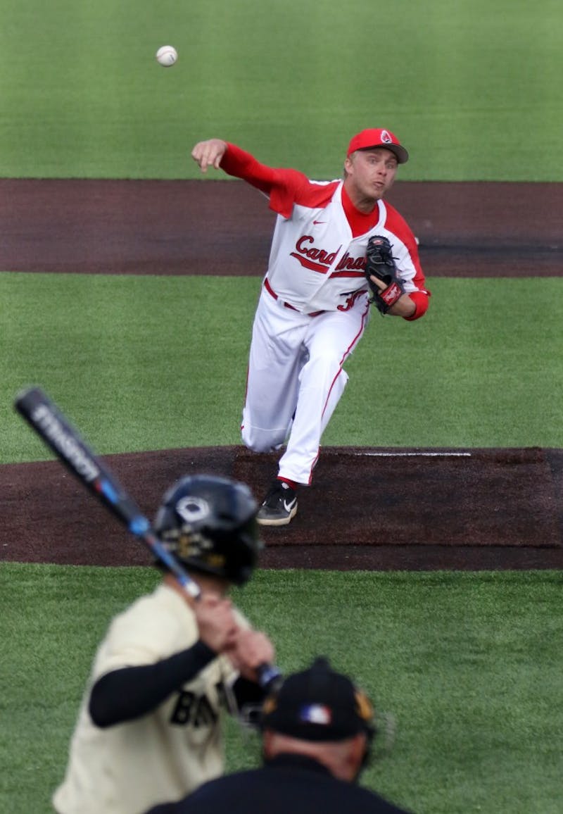 Pitching powers Ball State Baseball to victory over Butler