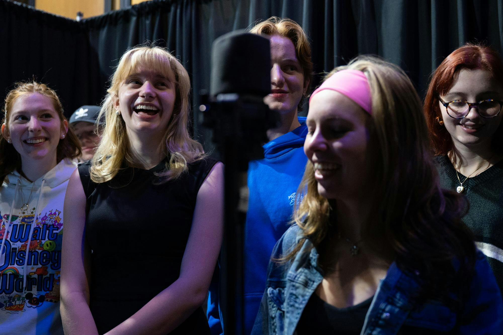 Ball State Department of Theatre and Dance performers, pit musicians, and crew members practice during their rehearsal on March 15 for their opening night in Emens Auditorium. The CATS musical will run from Friday, March 20 to Sunday, March 22. Ball State students can reserve tickets for the production online or by visiting the Emens Auditorium Box Office.