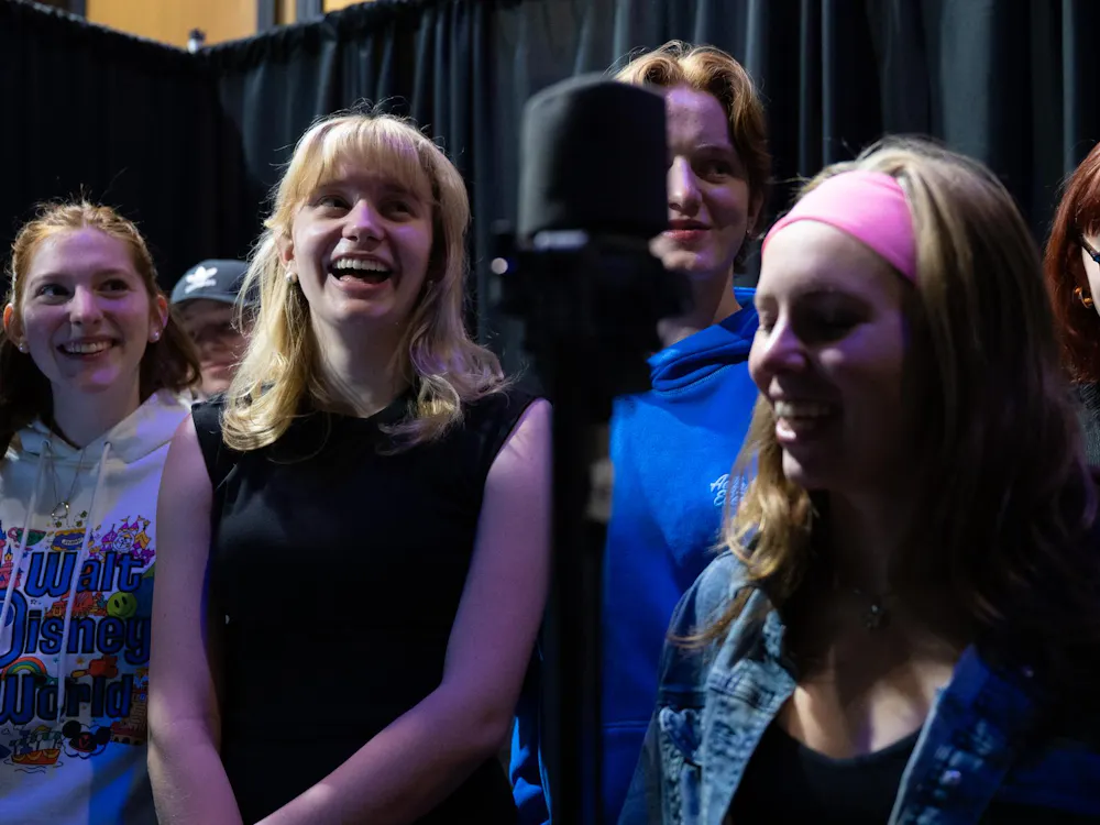 Ball State Department of Theatre and Dance performers, pit musicians, and crew members practice during their rehearsal on March 15 for their opening night in Emens Auditorium. The CATS musical will run from Friday, March 20 to Sunday, March 22. Ball State students can reserve tickets for the production online or by visiting the Emens Auditorium Box Office.