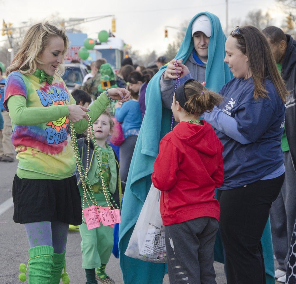 The St. Patrick's Day Parade took place in Downtown Muncie on March 17. Various floats handed out candy to parade-goers. DN PHOTO KELSEY DICKESON