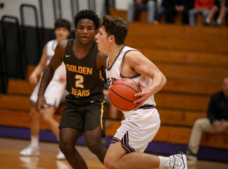 Wes-Del junior Josiah Love dribbles Dec. 14 in the Fieldhouse Classic at the Muncie Central Fieldhouse. Love recorded 10 points in the first quarter. 