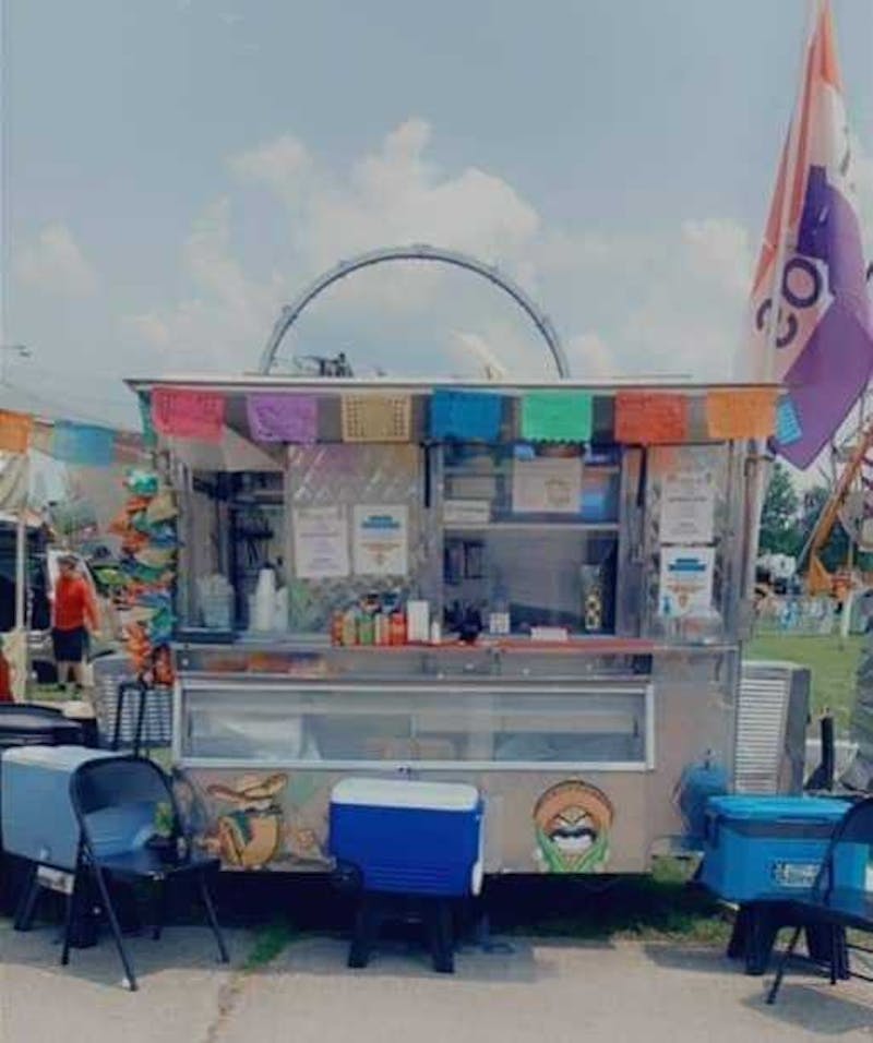 The Tacos Molonco truck sits parked at the Delaware County 4-H Fair in July 2021. The truck opened in June 2021 and travels around Muncie. Christina Guzman, Photo Provided