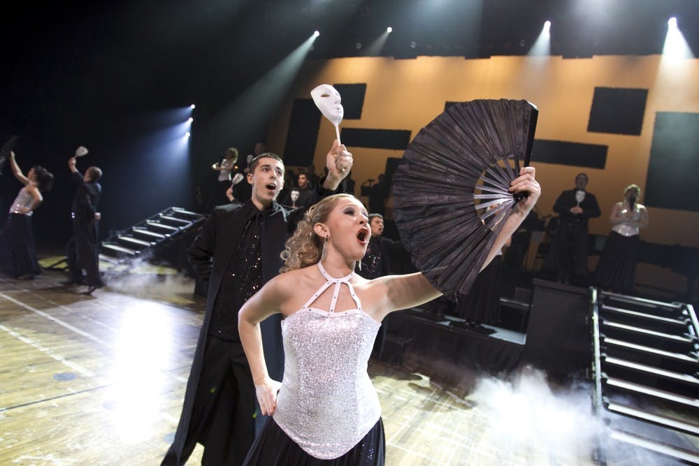 <p>The Ball State University Singers will present their 53rd annual Spectacular on Friday and Saturday in John R. Emens Auditorium. The 53rd Spectacular is a culmination of all the work the University Singers have done since the beginning of the school year. <em>Patrick Stauffer</em><em>&nbsp;// Photo Provided</em></p>