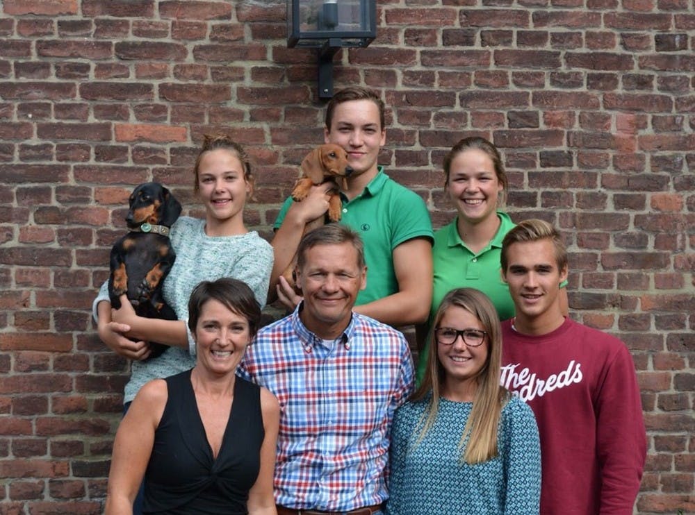 <p>Winand Williger and his family live in the Netherlands, where he owns and manages swimming pools. Williger was the Mid-American Conference Swimmer of the Year in 1987 and was inducted into the Ball State Athletics Hall of Fame in 2001. <em>Winand Williger // Photo Provided</em></p>