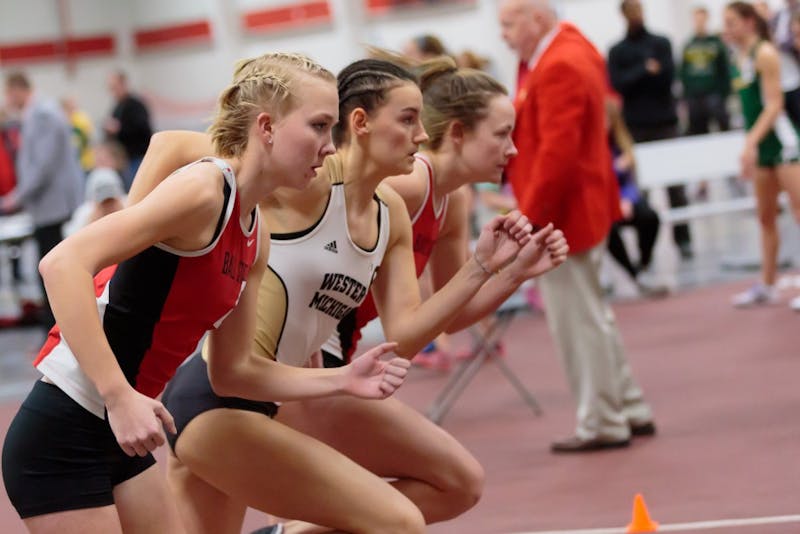 The Ball State track and field hosts the only home indoor meet of the season in the Field Sports Buidling on Feb. 17. The Ball State Tune-Up included teams from Fort Wayne, Western Michigan, and Wright State. Kyle Crawford // DN