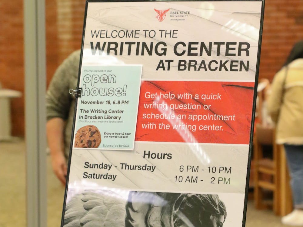 Ball State opened its second Writing Center in Bracken Library Nov. 18. The Writing Center now has locations in the Robert Bell Building and the library. Eli Houser, DN