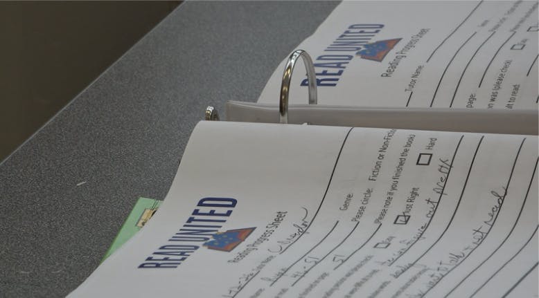 A Read United Volunteer’s progress report for their student