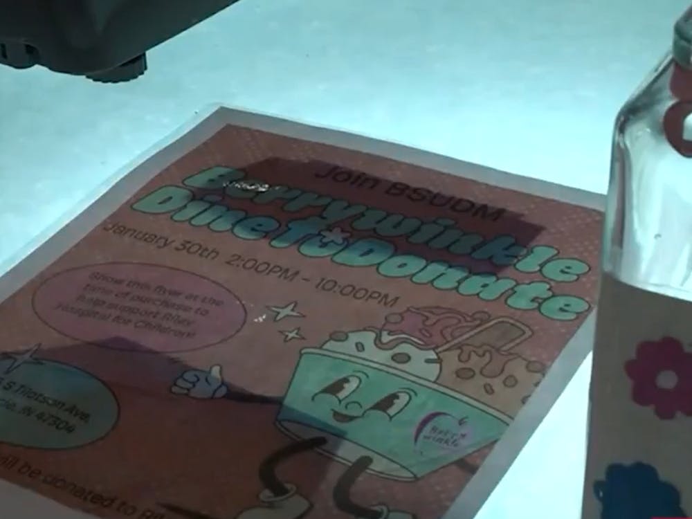 Flyer for BSUDM's Dine-to-Donate at Berrywinkle