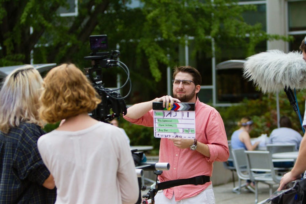Ball State students are putting together a documentary about the centennial year at Ball State. Senior theater directing and video production double major John Osterhoudt is the director  of the full-length film. Allison Griffith, Photo Provided