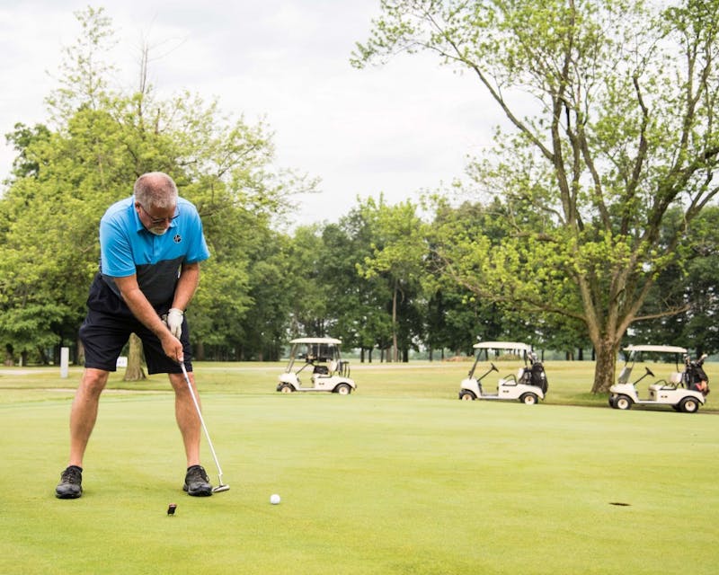 Members of the community participate in the 2018 annual Roy C. Buley Memorial Golf Outing. Buley was a 1935 graduate of Muncie Central High School who worked to help fight against racism and segregation in Muncie. Amy Logan, photo provided. 