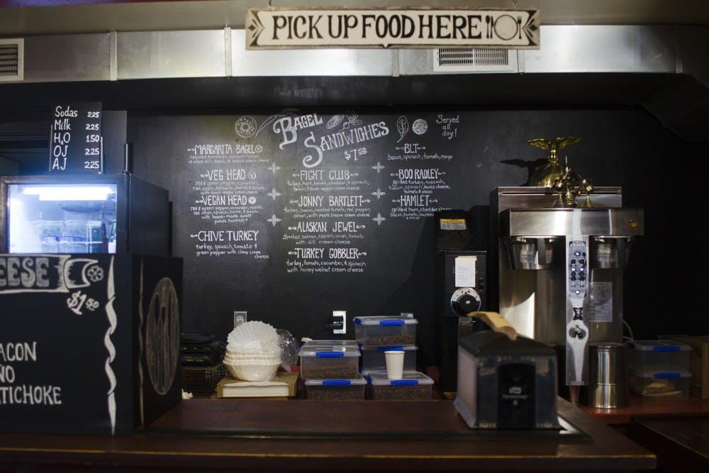 The Cup serves as a place to get coffee, as well as a meeting place.  When the business opened in 2012, that owner Martin George's plan. DN PHOTO BREANNA DAUGHERTY