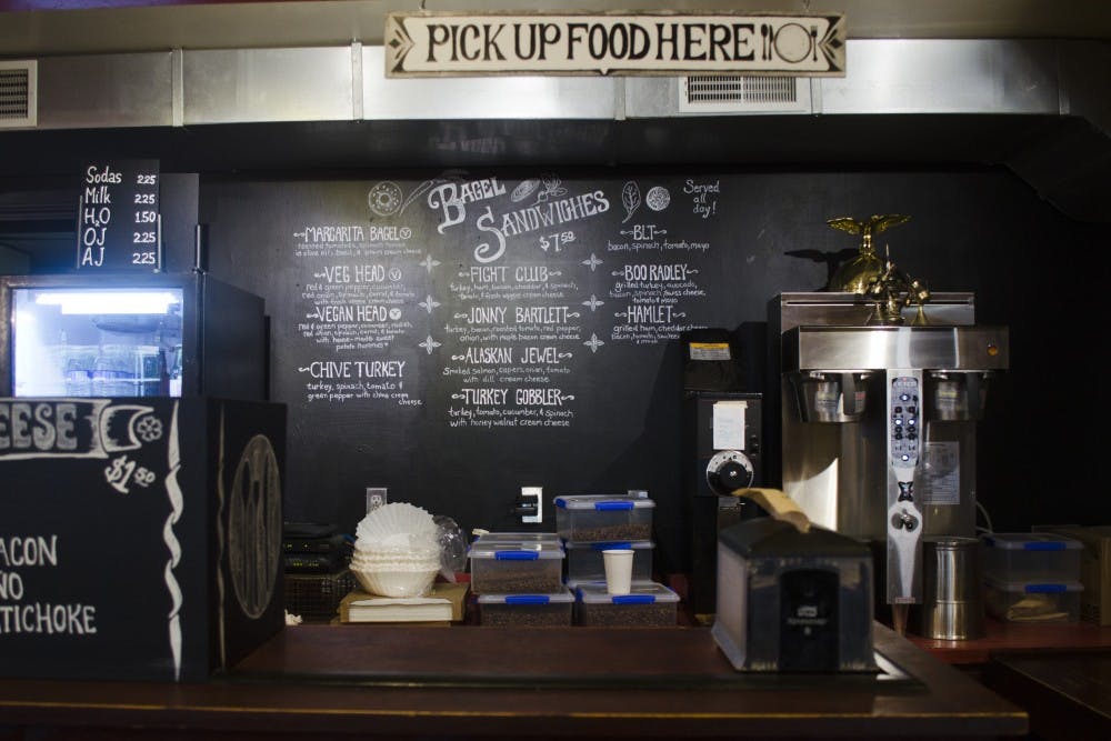 <p>The Cup serves as a place to get coffee, as well as a meeting place. <em> </em>When the business opened in 2012, that owner Martin George's plan.<em> </em><em>DN PHOTO BREANNA DAUGHERTY</em></p>