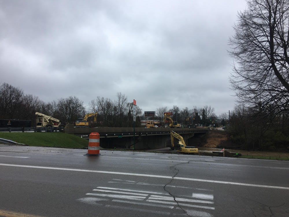 <p>The Burlington drive bridge over the Muncie bypass will be closing on April 5 for construction. The bypass will remain open during the project allowing two lanes in both directions. Grace Ramey // DN</p>