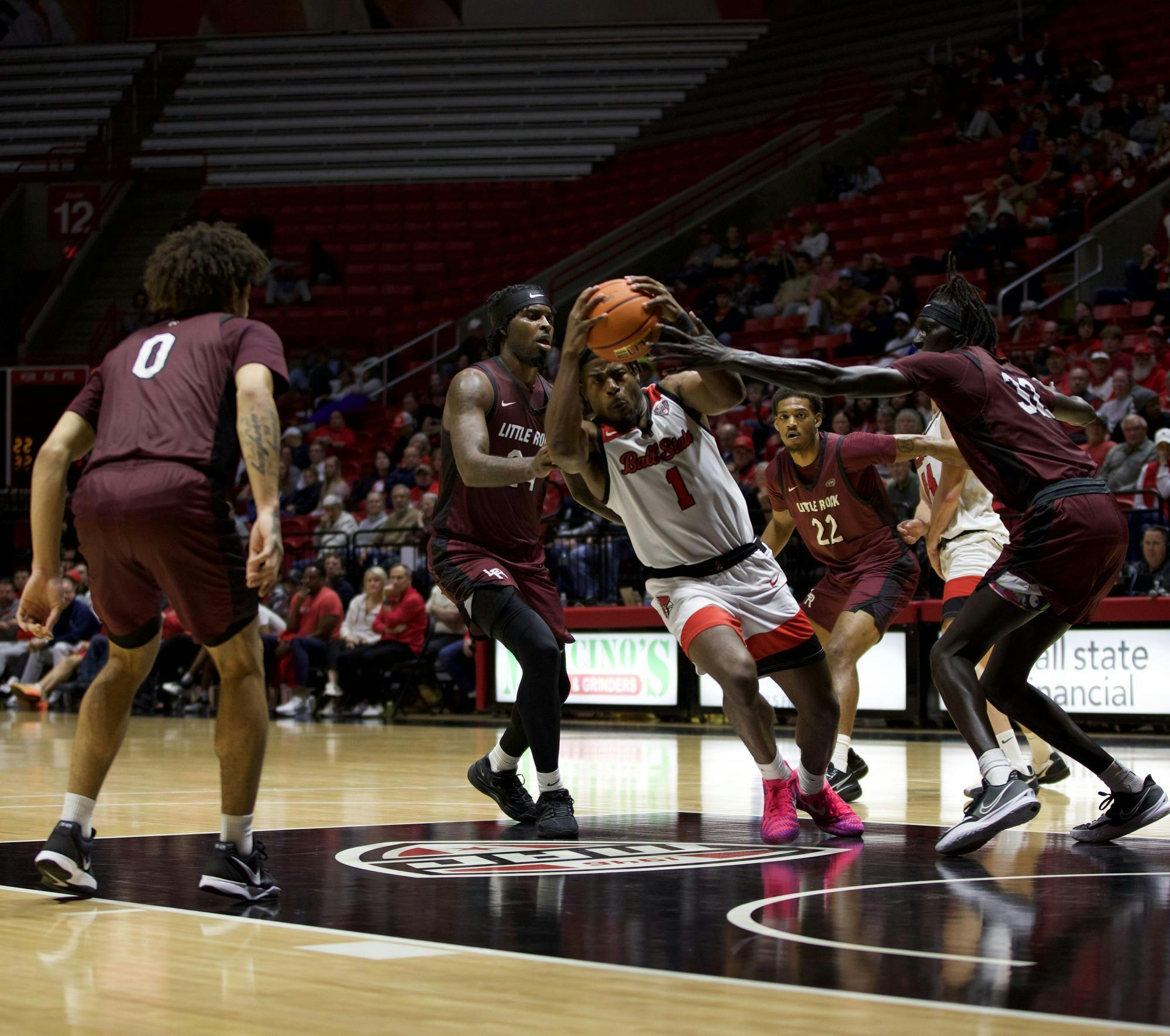 Senior Elmore James IV defends ball from Little Rock Nov. 15 at Worthen Arena. For the 2024-2025 season at Ohio he played 30 games with 17 starts. Reagan Sexton-Godsey, DN