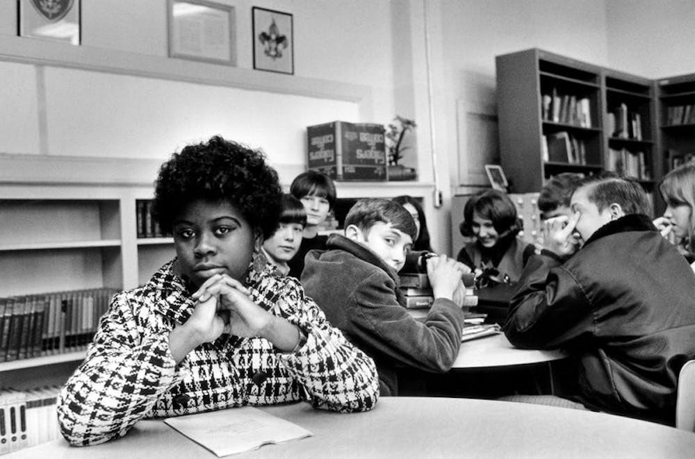<p>This undated file photo, location unknown, shows Linda Brown. Brown, the Kansas girl at the center of the 1954 U.S. Supreme Court ruling that struck down racial segregation in schools, has died at age 76. Peaceful Rest Funeral Chapel of Topeka confirmed that Brown died Sunday, March 25, 2018.&nbsp;</p>