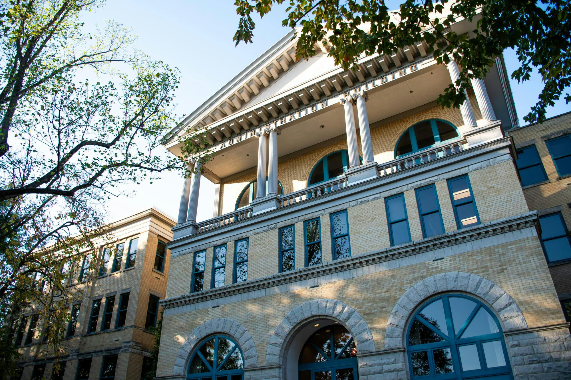 The Frank A. Bracken Administration Building is photographed Oct. 14 2025. Kadin Bright, Ball Bearings