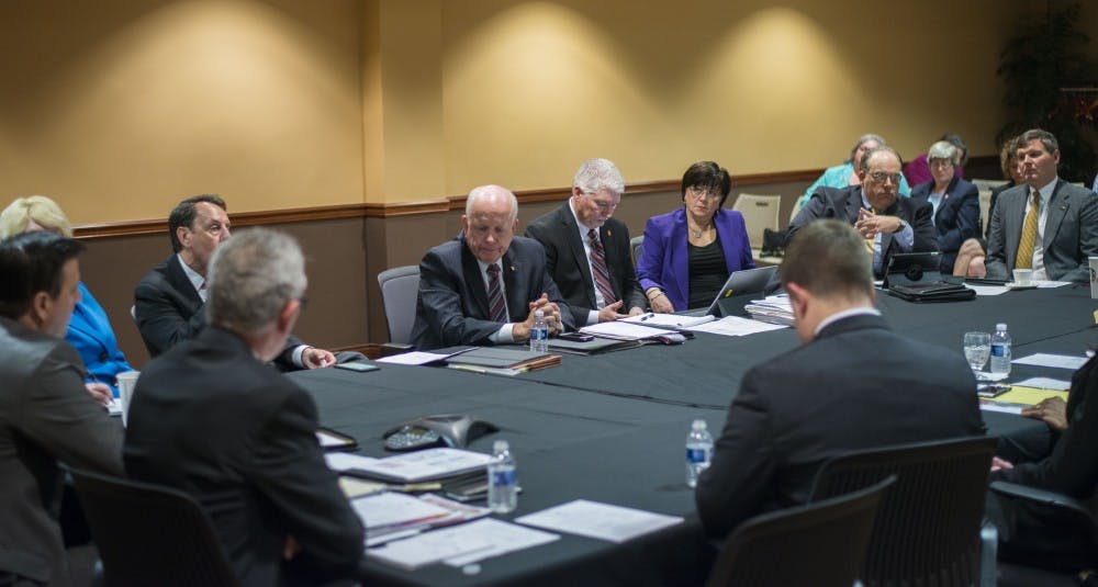 <p>The Board of Trustees is hosting a seventh open forum to provide Ball State students, faculty, alumni and members of the Muncie community a chance to say what qualities they think the next university president should have and what the next president should focus on.&nbsp;<em>DN FILE PHOTO BREANNA DAUGHERTY</em></p>