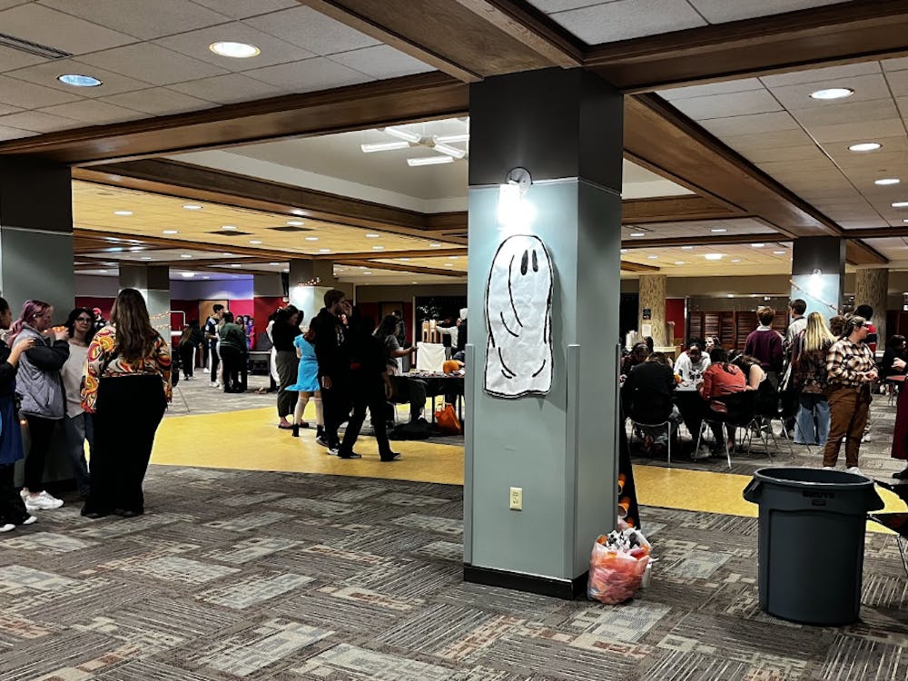Noyer Residence Hall begins to fill with students as the festival begins.