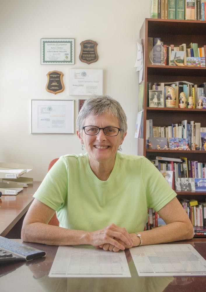 Barb Stedman, Director of National and International Scholarships and Honors Fellow at Ball State University, has been involved with various organizations committed to improving the environment such as the annual Living Lightly Fair. UNIFIED MEDIA PHOTO BREANNA DAUGHERTY