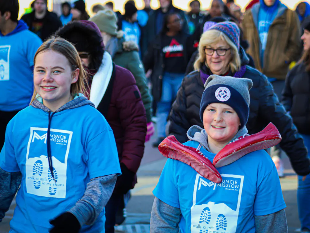 The Muncie Mission held its 19th annual "Walk A Mile In My Shoes" fundraiser on Saturday, February 11th, 2023 at 9 a.m. in Muncie, Indiana. This event is held to bring awareness to homelessness, addiction and more of which the Muncie Mission provides support for in the community. The event starts at Muncie Central Fieldhouse and ends a mile down the road at the Muncie Mission. Photos by Mia Showalter. 