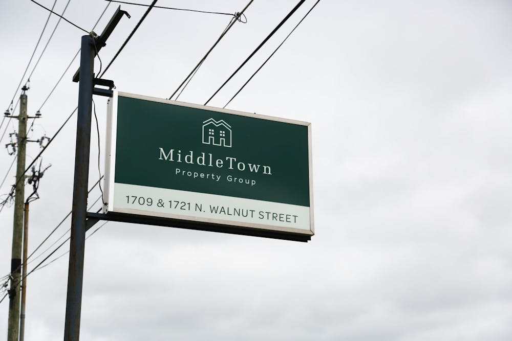 MiddleTown property group's business sign on N. Walnut Street is pictured Aug. 30. The property management company will pay $35,000 for allegedly unfair and deceptive business practices, according to the Indiana Attorney General's office. Mya Cataline, DN