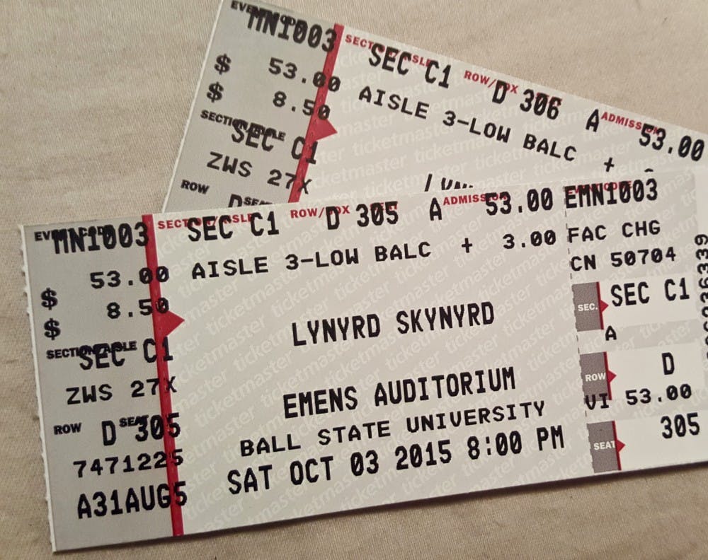 Lynyrd Skynyrd will be coming to John R. Emens Auditorium at 8 p.m. Oct. 3 to perform on Homecoming. Only a little more than half of the tickets have been sold already, however. DN PHOTO REBECCA KIZER