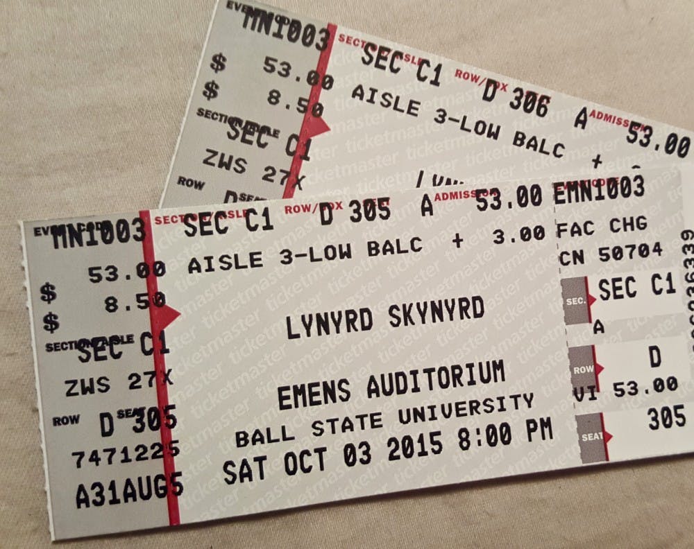 <p>Lynyrd Skynyrd will be coming to John R. Emens Auditorium at 8 p.m. Oct. 3 to perform on Homecoming. Only a little more than half of the tickets have been sold already, however. <em>DN PHOTO REBECCA KIZER</em></p>