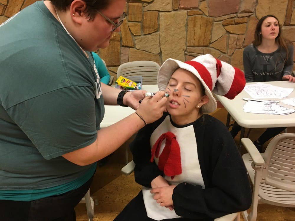 Ball State’s Student Voluntary Services held their annual Dr. Seuss Literacy and Art Fair on Feb. 25 at the Kennedy Library. Andrew Harp // DN