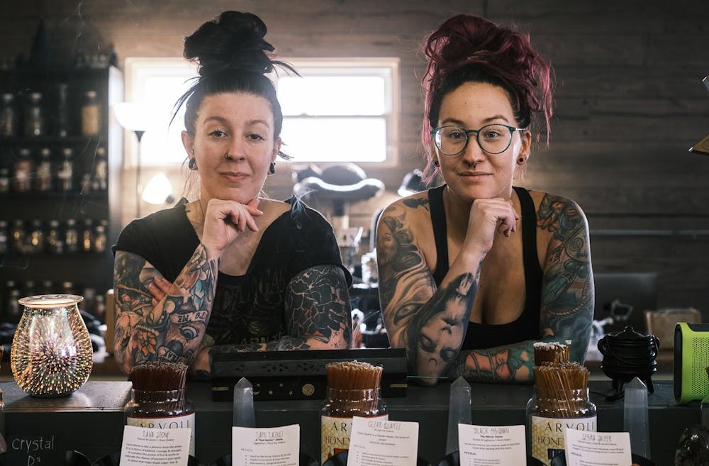 <p>Kinsley Elsten and Brytneigh Burgess have owned Twisted Twigs for around four years. Business has been good for the two, where they have found a demand for their products and services in the local community. (Nathan Abbott)</p>