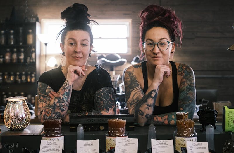 Kinsley Elsten and Brytneigh Burgess have owned Twisted Twigs for around four years. Business has been good for the two, where they have found a demand for their products and services in the local community. (Nathan Abbott)