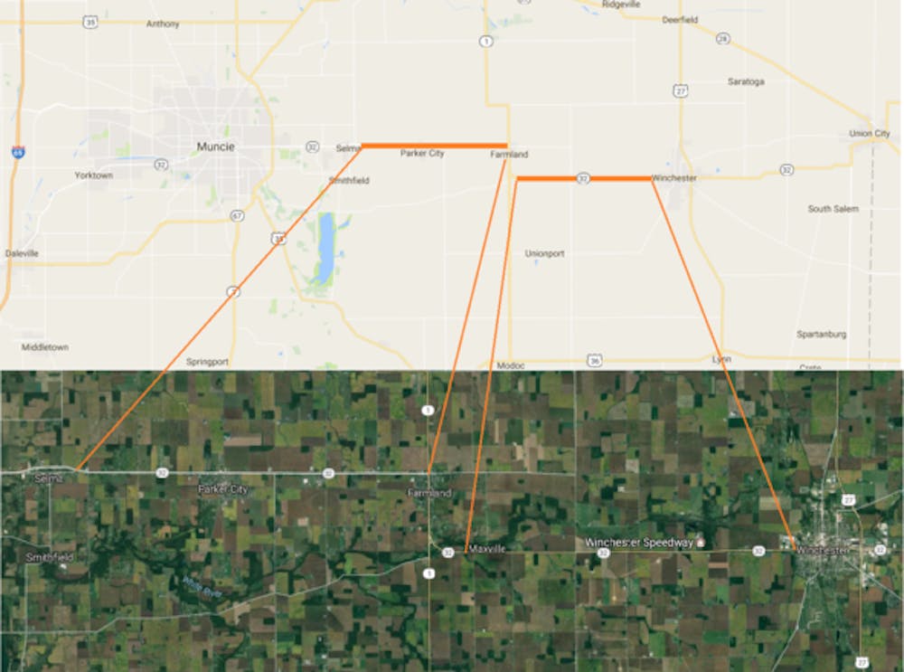 Paving project to start on State Road 32 in Delaware and Randolph counties