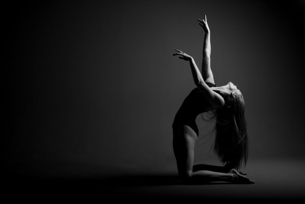 Dance major Bekka Ferguson poses for photos. The Department of Theater and Dance's Senior Dance Showcase is Oct. 27 and 28 in Ball Gym. Kaiti Sullivan, DN